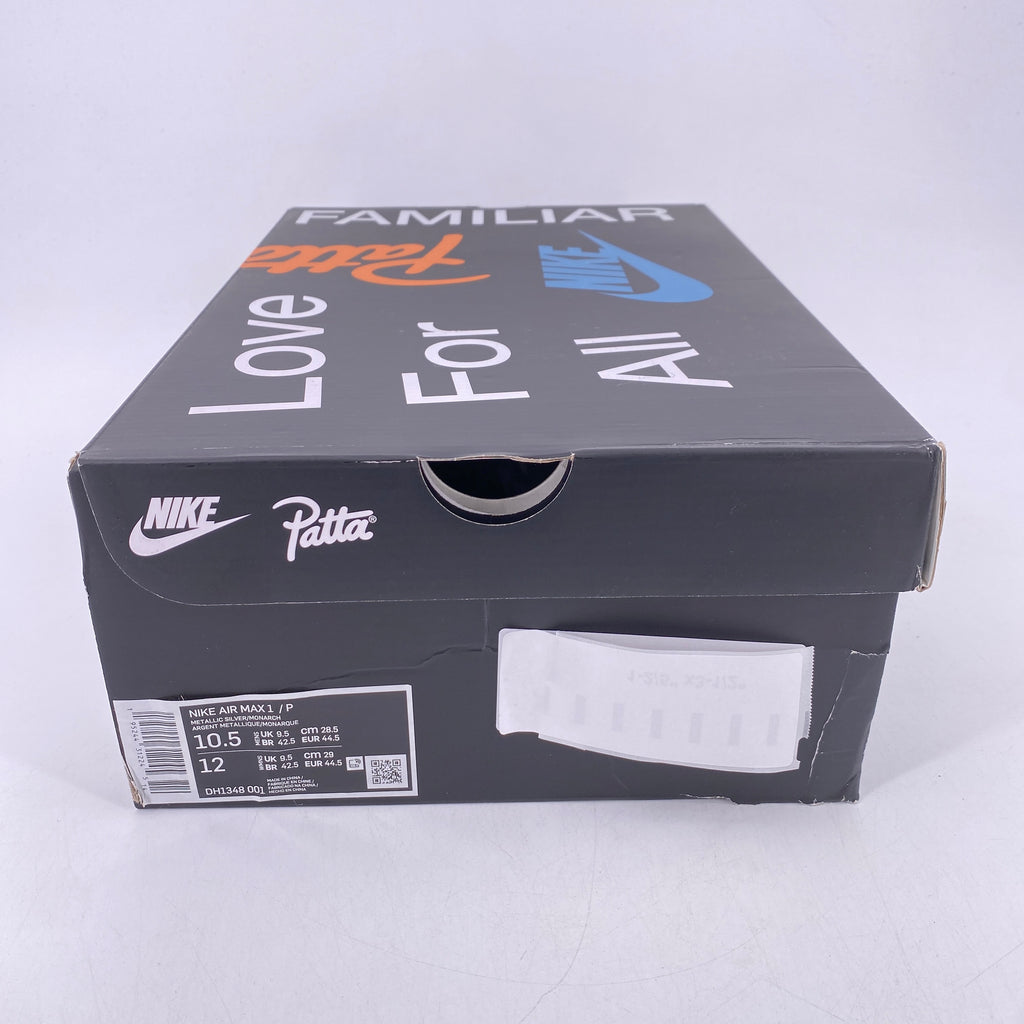 Nike Air Max 1 / Patta "Waves Monarch" 2021 New Size 10.5