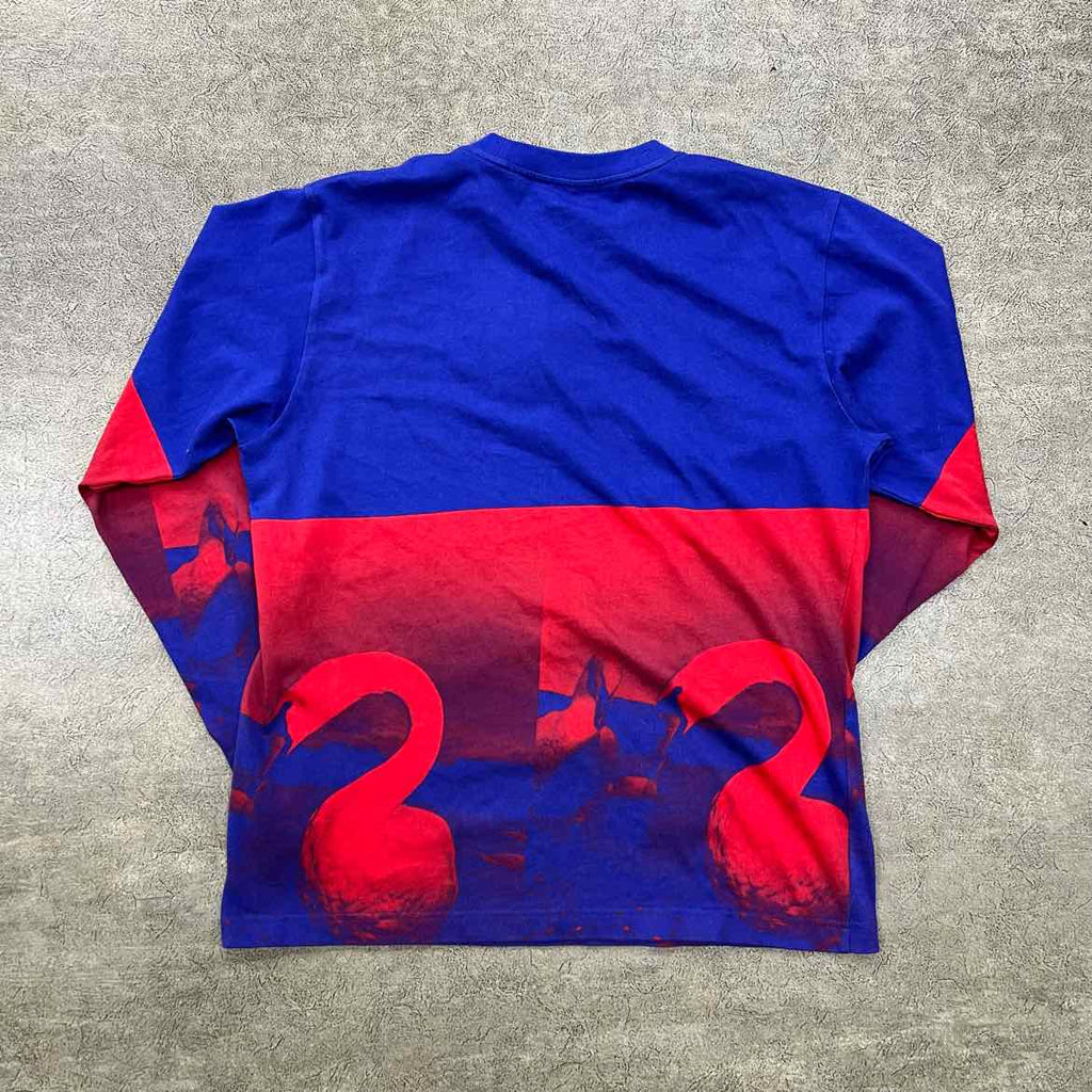 Burberry Long Sleeve "RED BLUE" RED BLUE Used Size S
