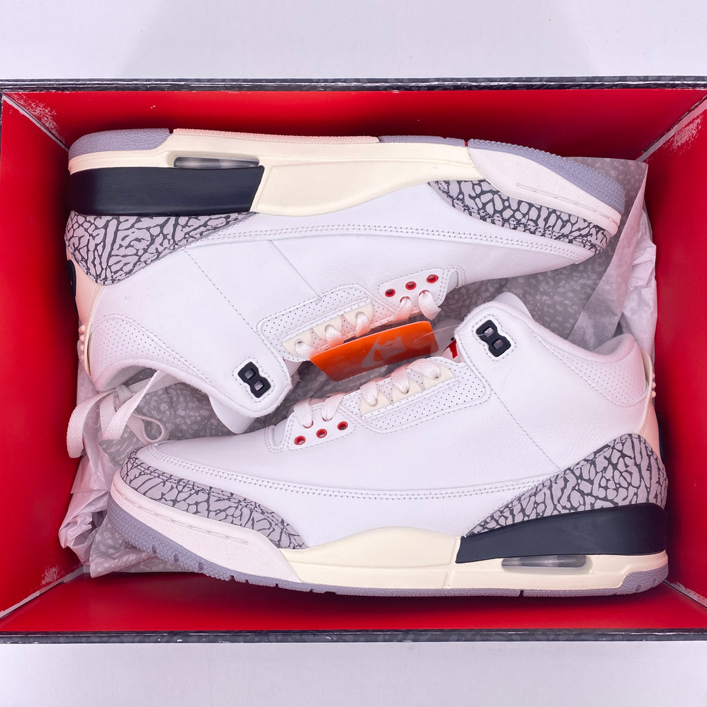 Air Jordan 3 Retro "White Cement Reimagined" 2023 New Size 10.5