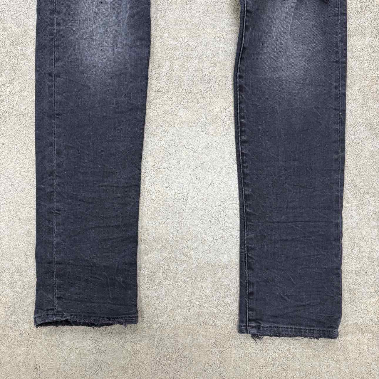 Purple Jeans &quot;KNEE RIPS&quot; Black Used Size 32