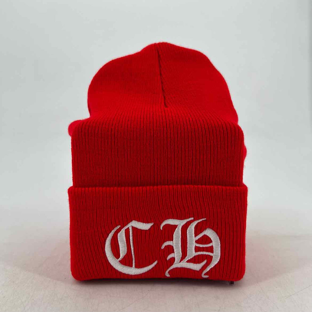 Chrome Hearts Beanie "CH LOGO" New Red Size OS