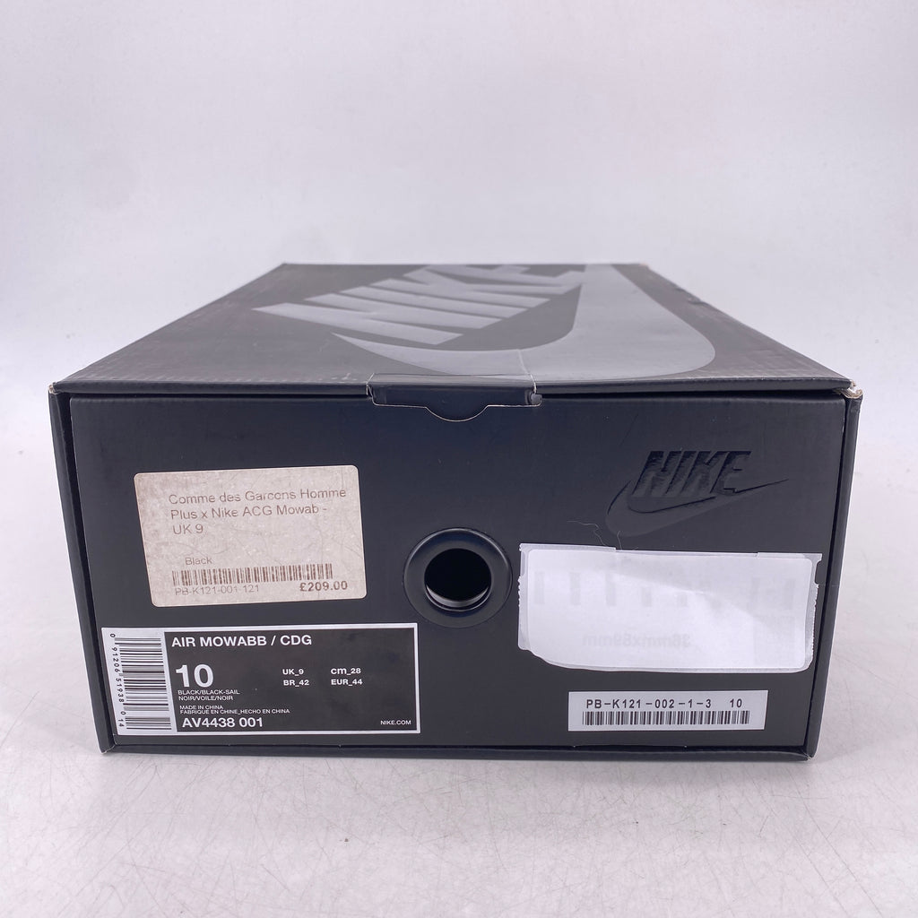 Nike Air Mowabb "Cdg Black" 2018 Used Size 10