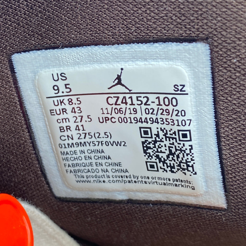 Air Jordan 6 Retro "Quai 54" 2020 Used Size 9.5