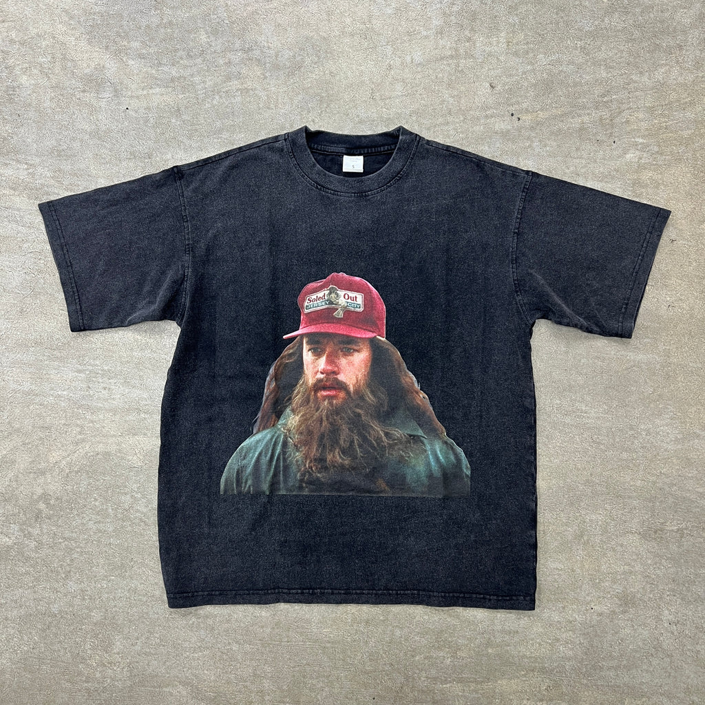 Soled Out T-Shirt "GUMP" Vintage Black Size 2XL