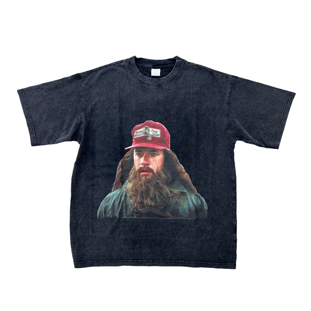 Soled Out T-Shirt "GUMP" Vintage Black Size 2XL