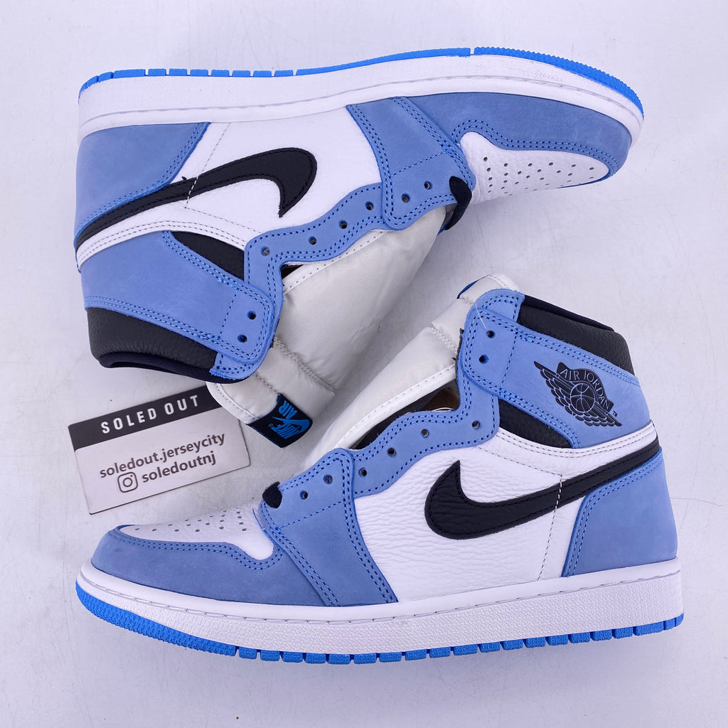 Air Jordan 1 Retro High OG "University Blue Black" 2021 New Size 9