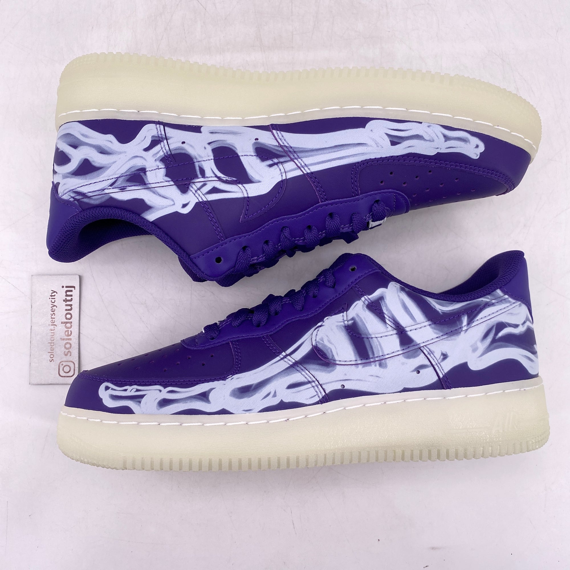 Nike Air Force 1 Low &quot;Purple Skeleton&quot; 2021 New Size 9.5