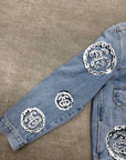 Denim Tears Denim Jacket "STUSSY" Blue Used Size L