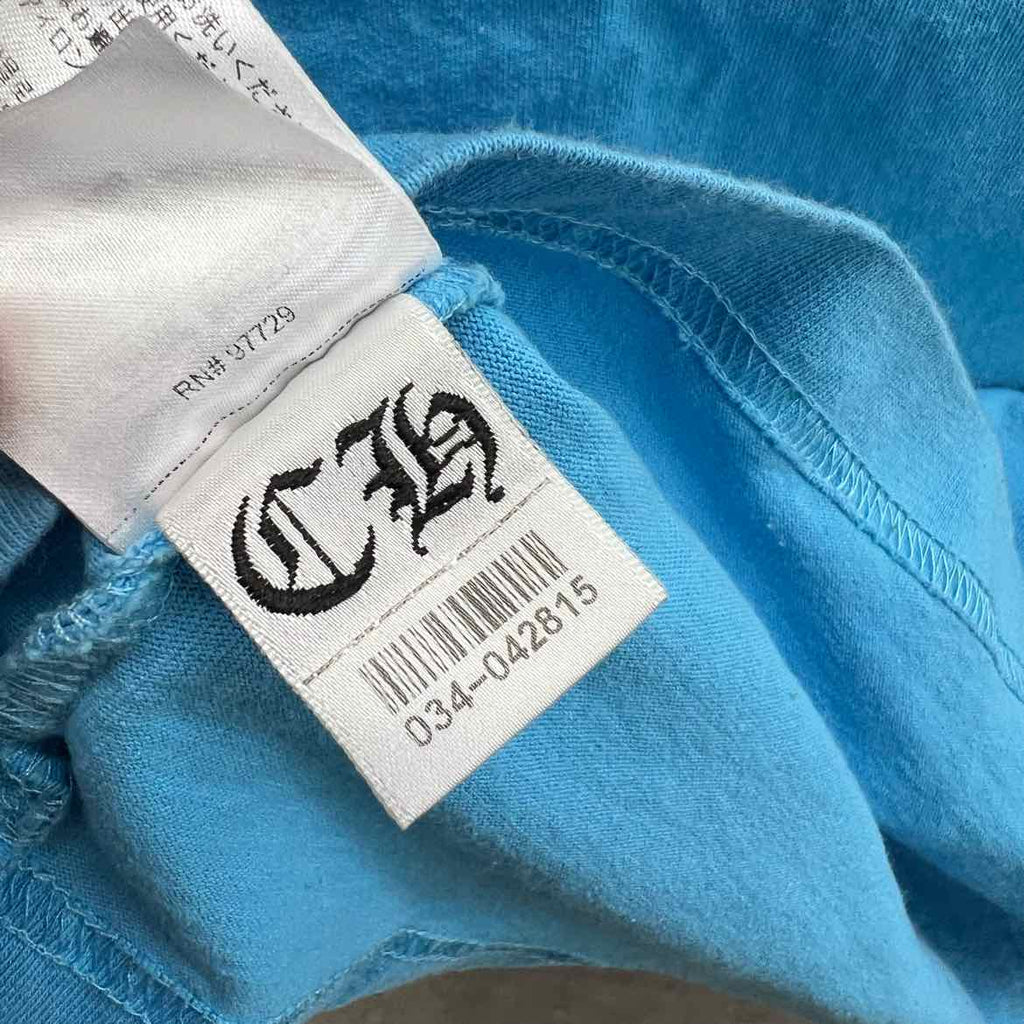 Chrome Hearts Long Sleeve "MATTY BOY BRAIN" Blue Used Size 2XL