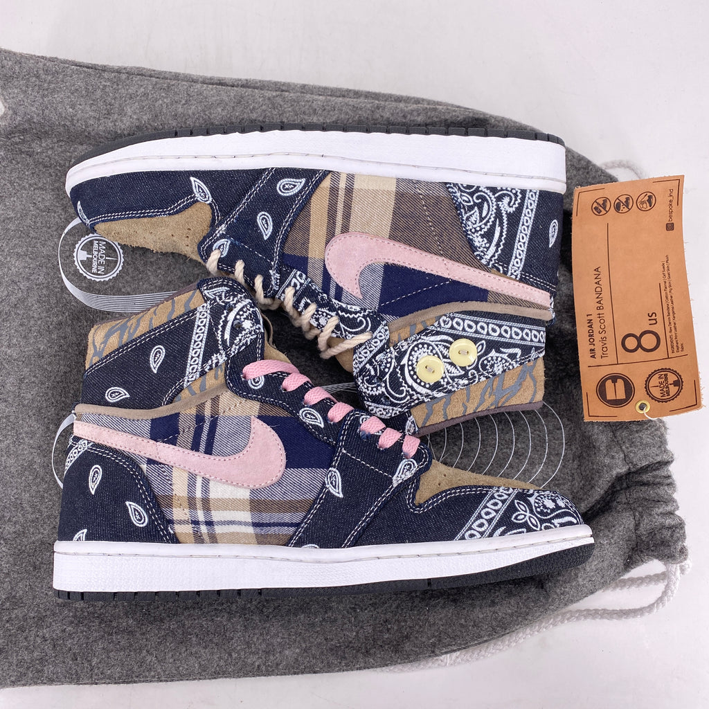 Bespoke High Top "Bandana"  New Size 8