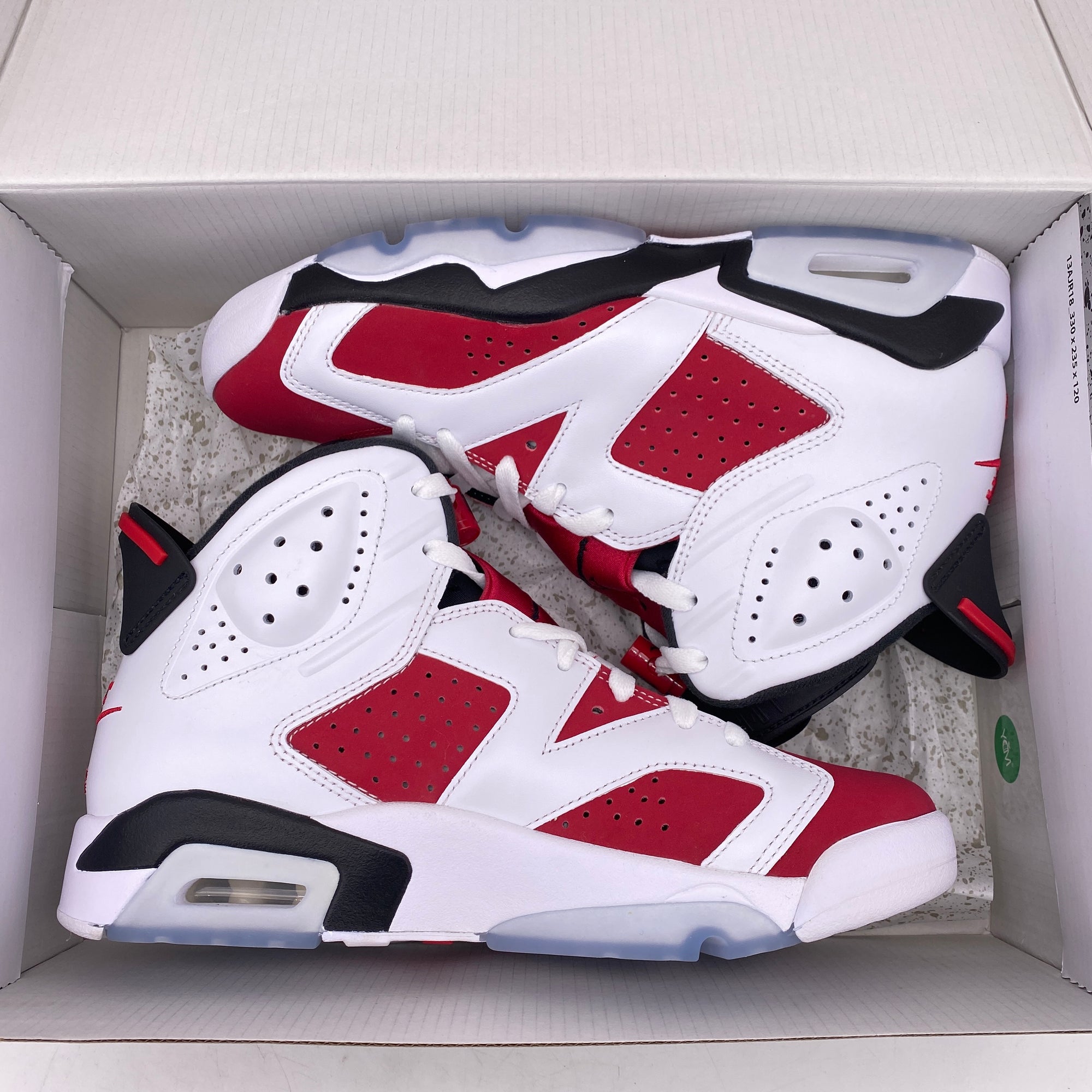 Air Jordan 6 Retro &quot;Carmine&quot; 2021 New Size 7.5