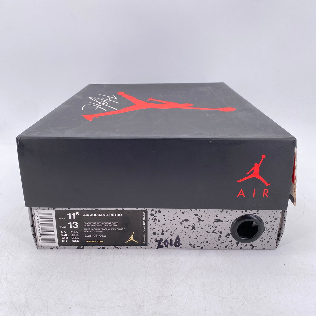 Air Jordan 4 Retro "Bred" 2019 New Size 11.5