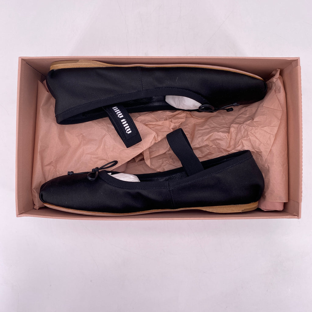 【関税込み】miu miu Sabot ballet flats Miu Miu Satin Ballet Flats- Size 37 – The Exchange Project