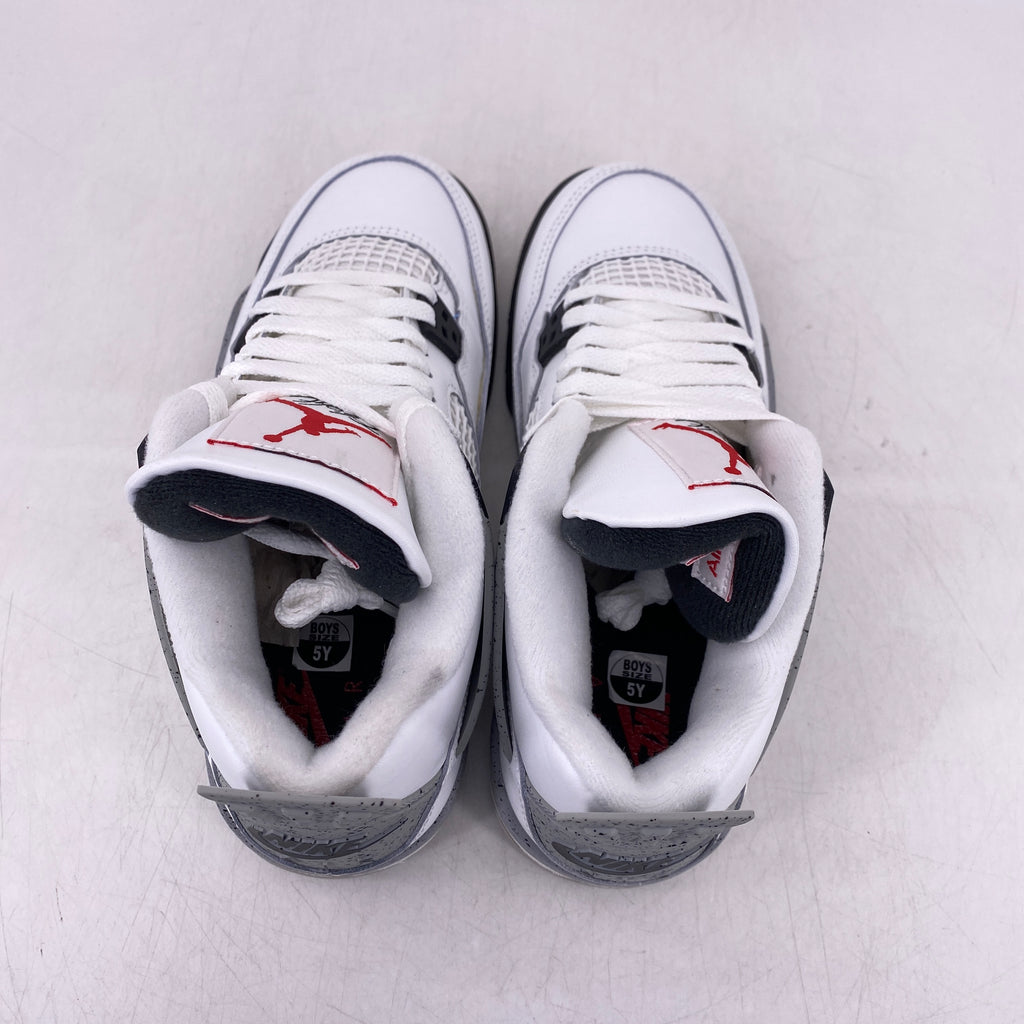 Air Jordan (GS) 4 Retro "White Cement" 2025 New Size 5Y