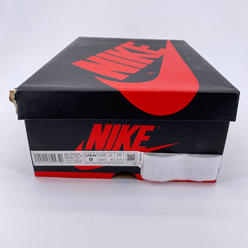 Air Jordan 1 Retro High OG "University Blue" 2021 New Size 9