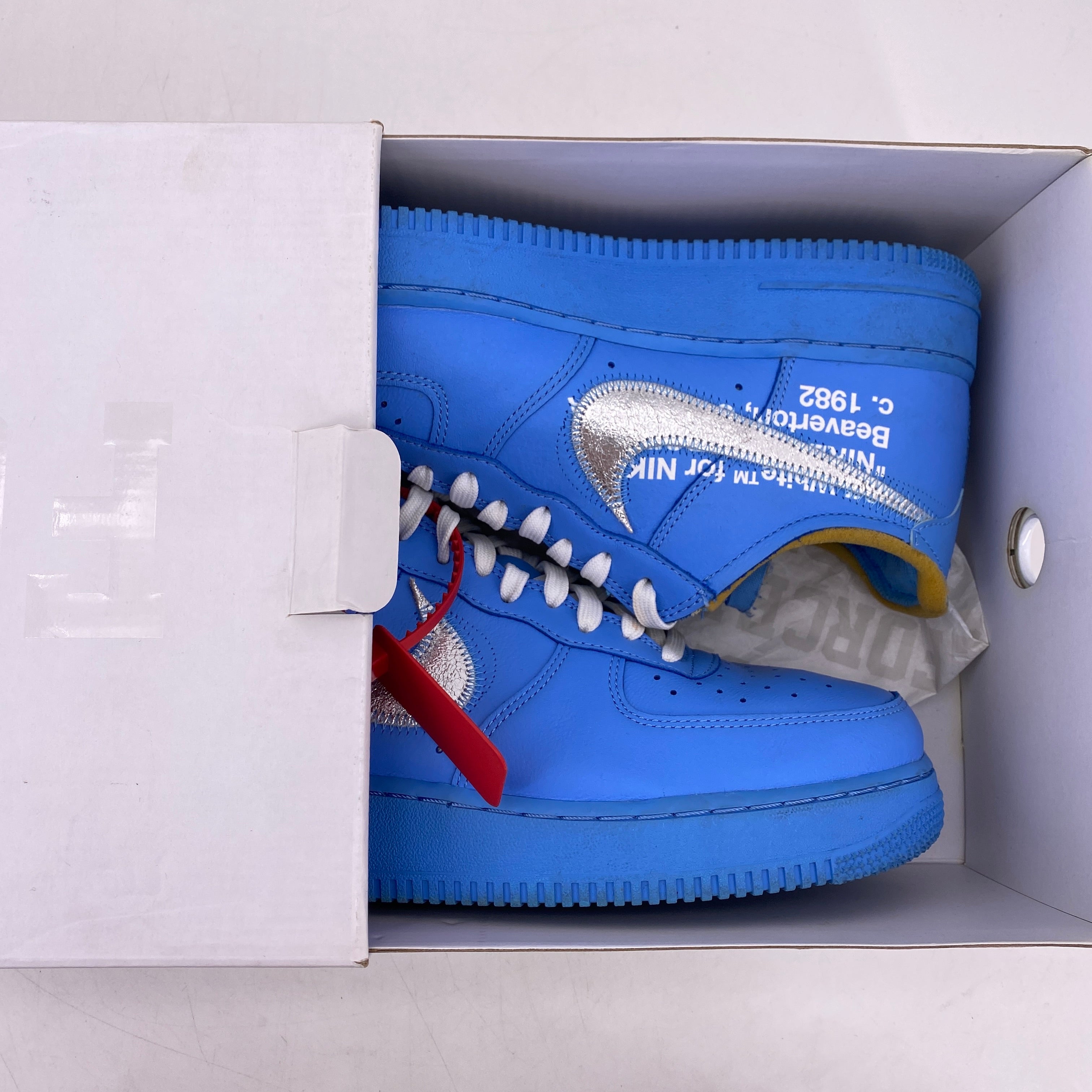 Nike Air Force 1 &#39;07 / OW &quot;Mca&quot; 2019 Used Size 9