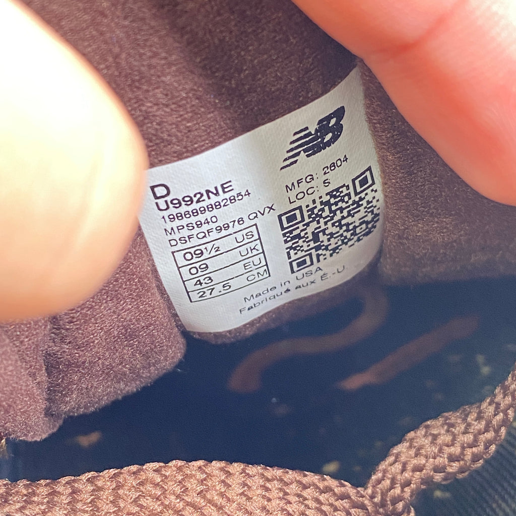 New Balance 992 "Amine Chocolate Amber" 2026 New Size 9.5