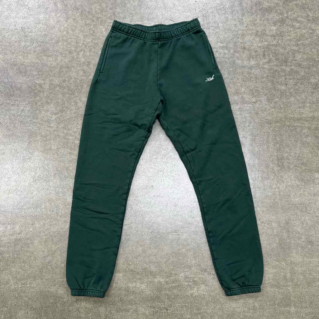 Kith Sweatpants "SCRIPT" Green Used Size S