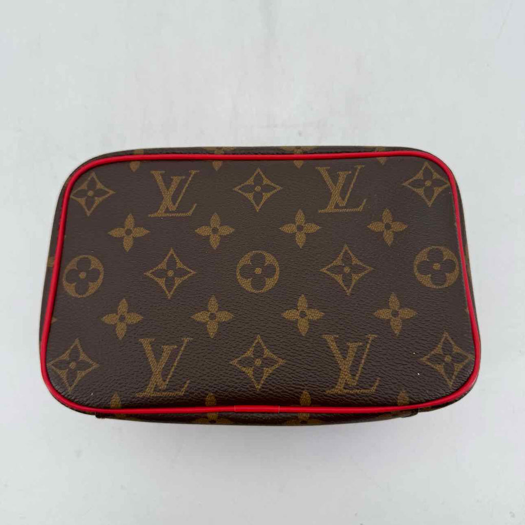 Louis Vuitton Toiletry Bag "NICE MINI" Used Brown