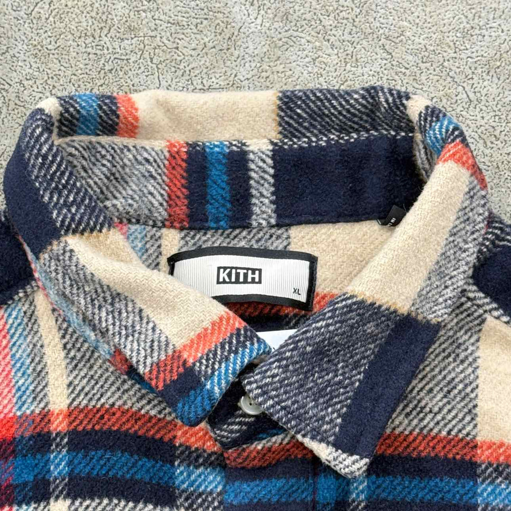 Kith Jacket "PLAID PRINT" Beige Used Size XL
