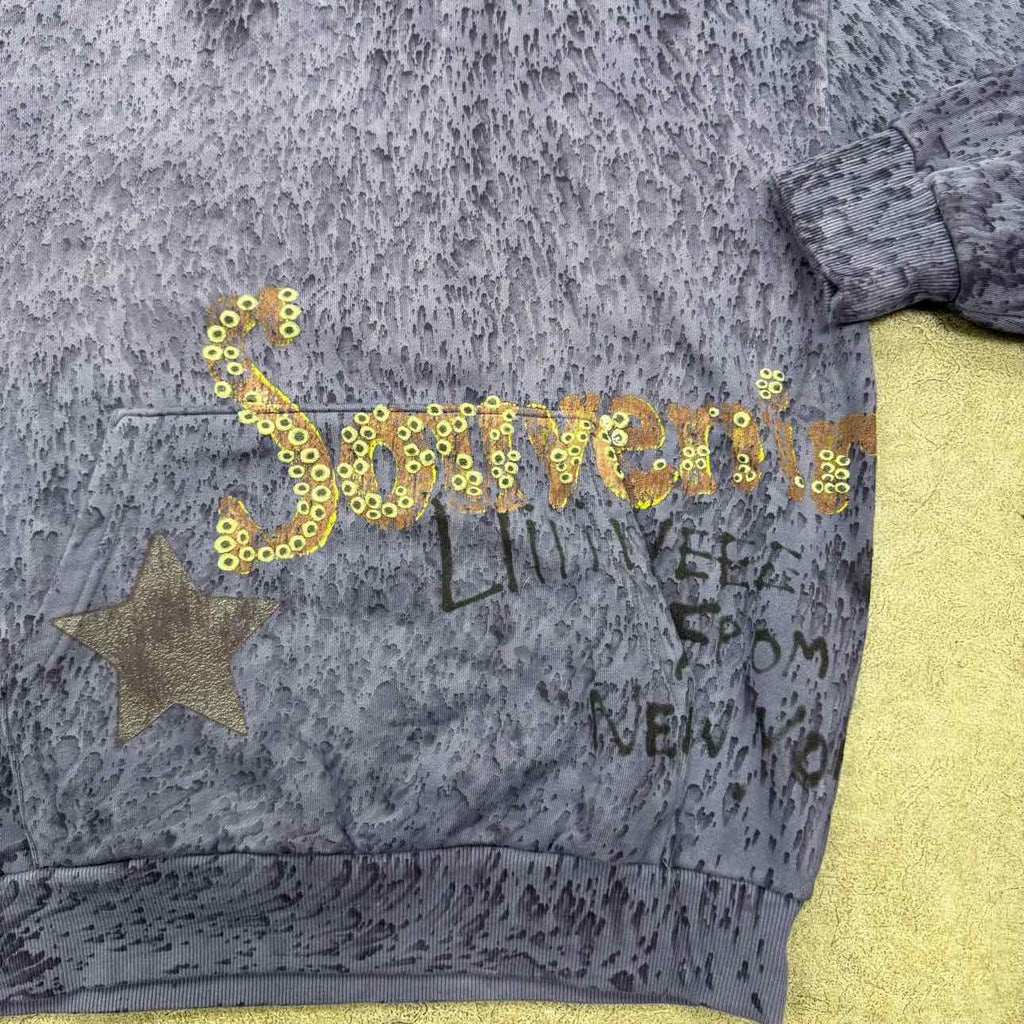 Travis Scott Hoodie "METLIFE" Blue Used Size M