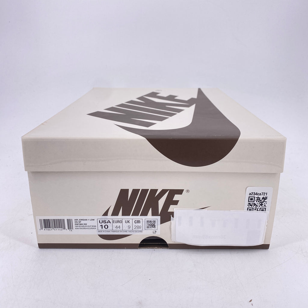 Air Jordan 1 Low "Velvet Brown" 2024 New Size 10