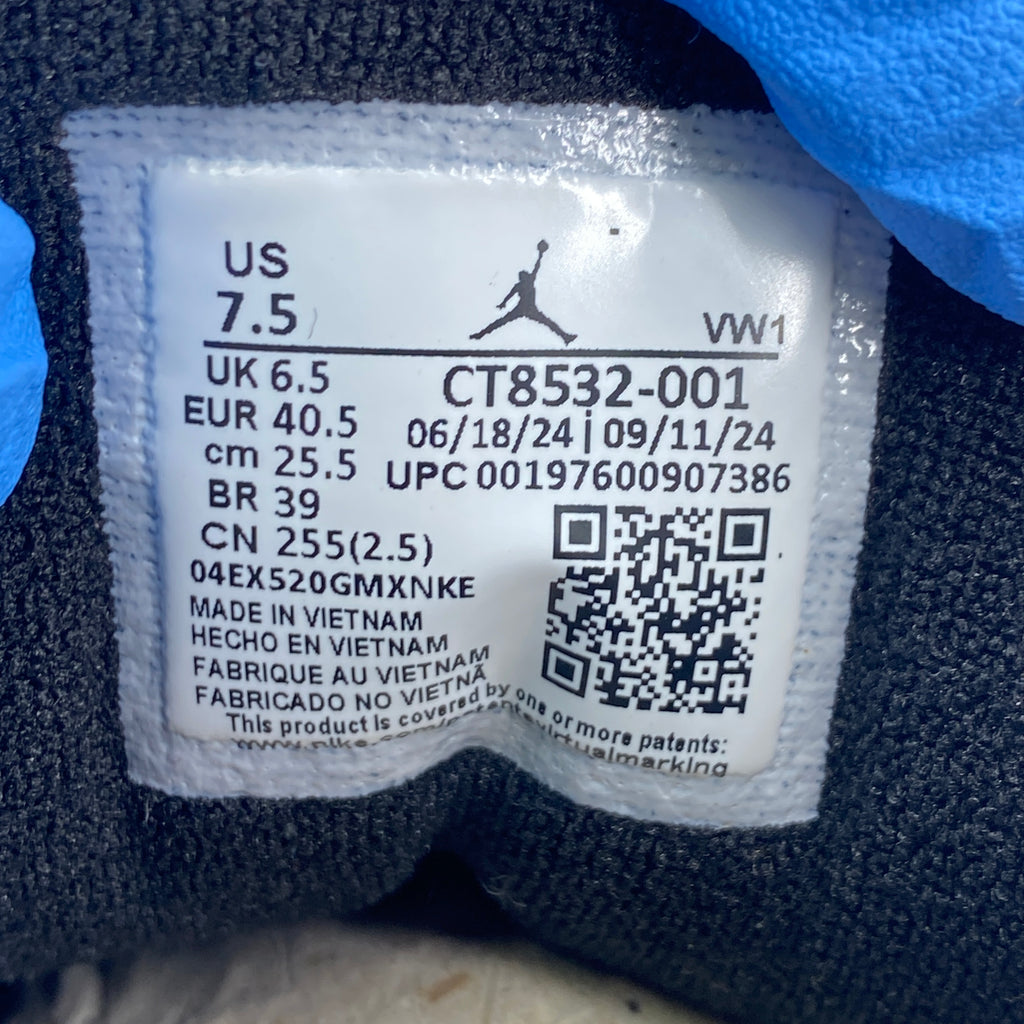 Air Jordan 3 Retro "Black Cat" 2025 Used Size 7.5