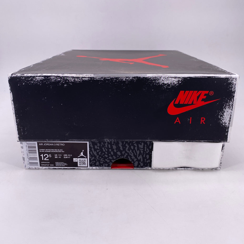 Air Jordan 3 Retro "White Cement" 2023 New Size 12.5