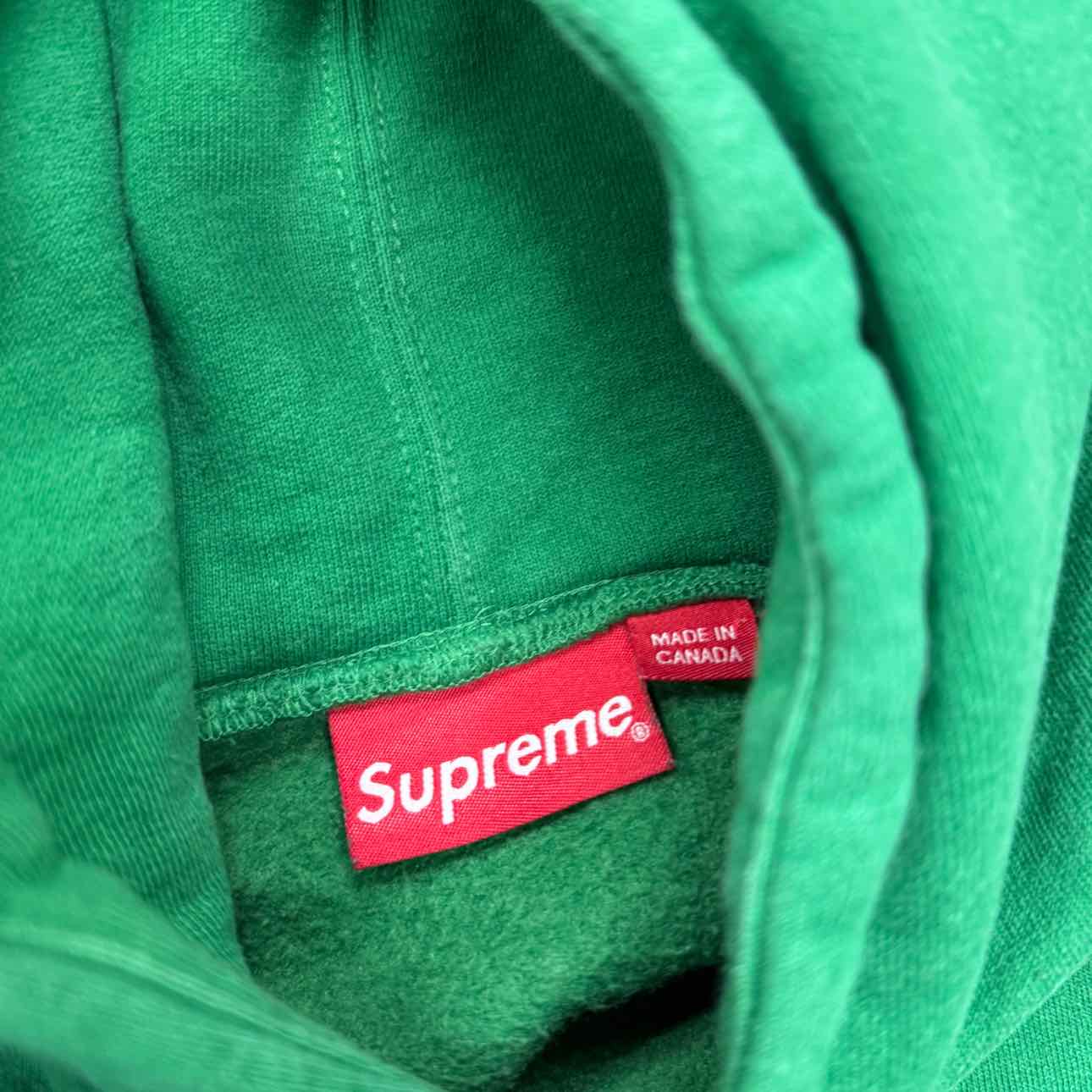 Supreme Hoodie &quot;BLING BOX LOGO&quot; Green Used Size M