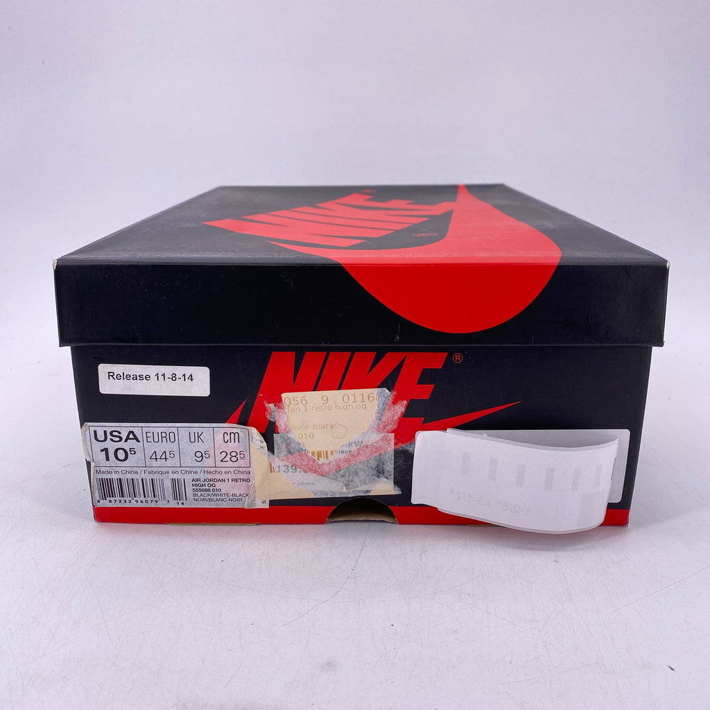 Air Jordan 1 Retro "Black White" 2014 Used Size 10.5