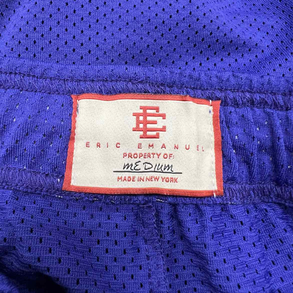 Eric Emanuel Mesh Shorts "BASIC LOGO" Purple New Size M