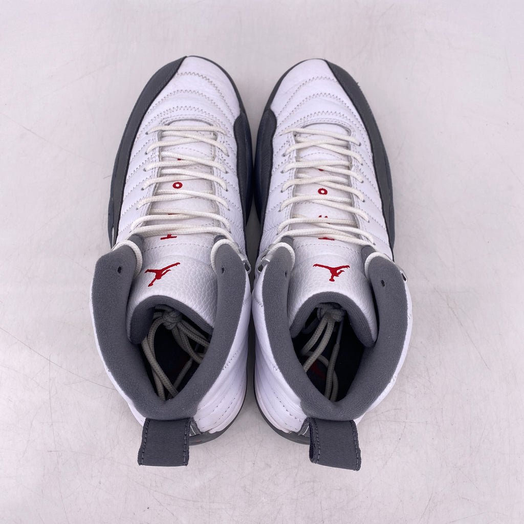 Air Jordan 12 Retro "White Dark Grey" 2019 Used Size 9.5