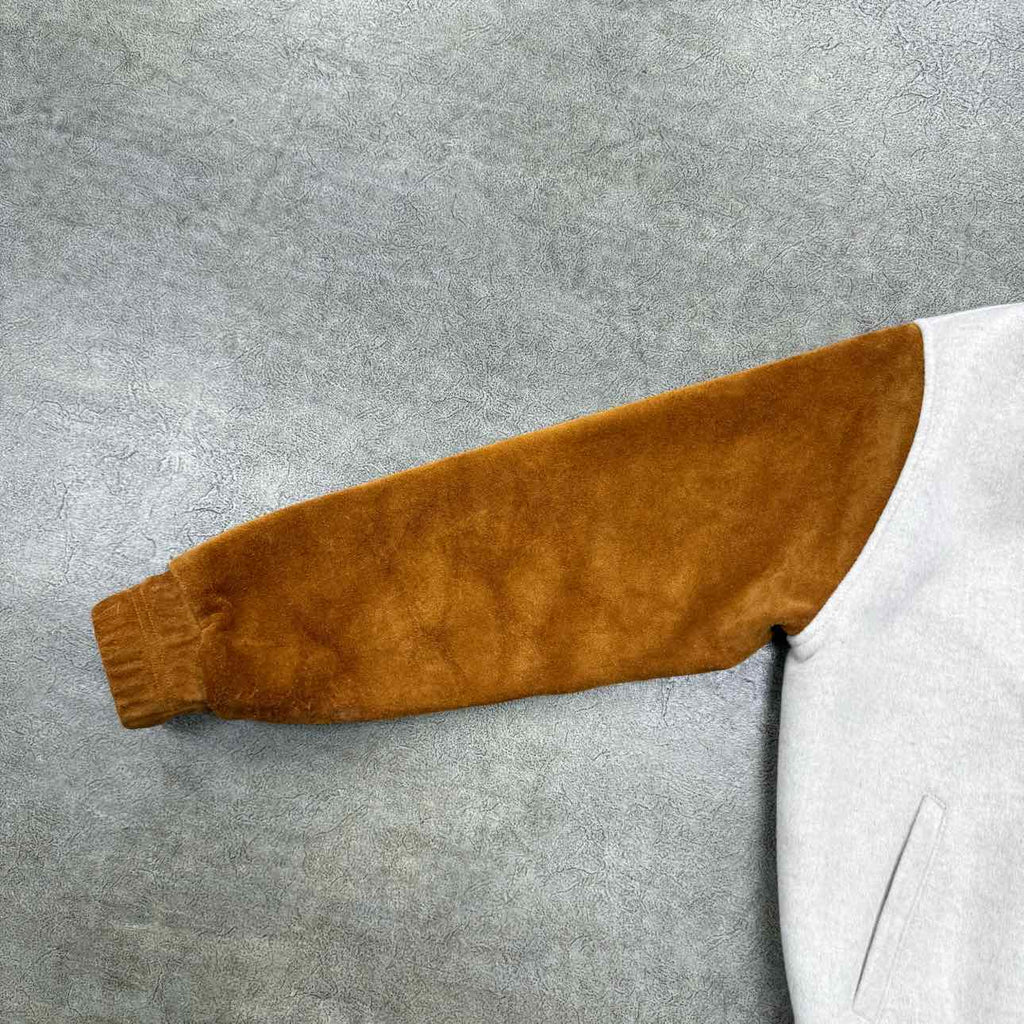 Rhude Varsity Jacket "CARDIGAN" Beige Used Size S