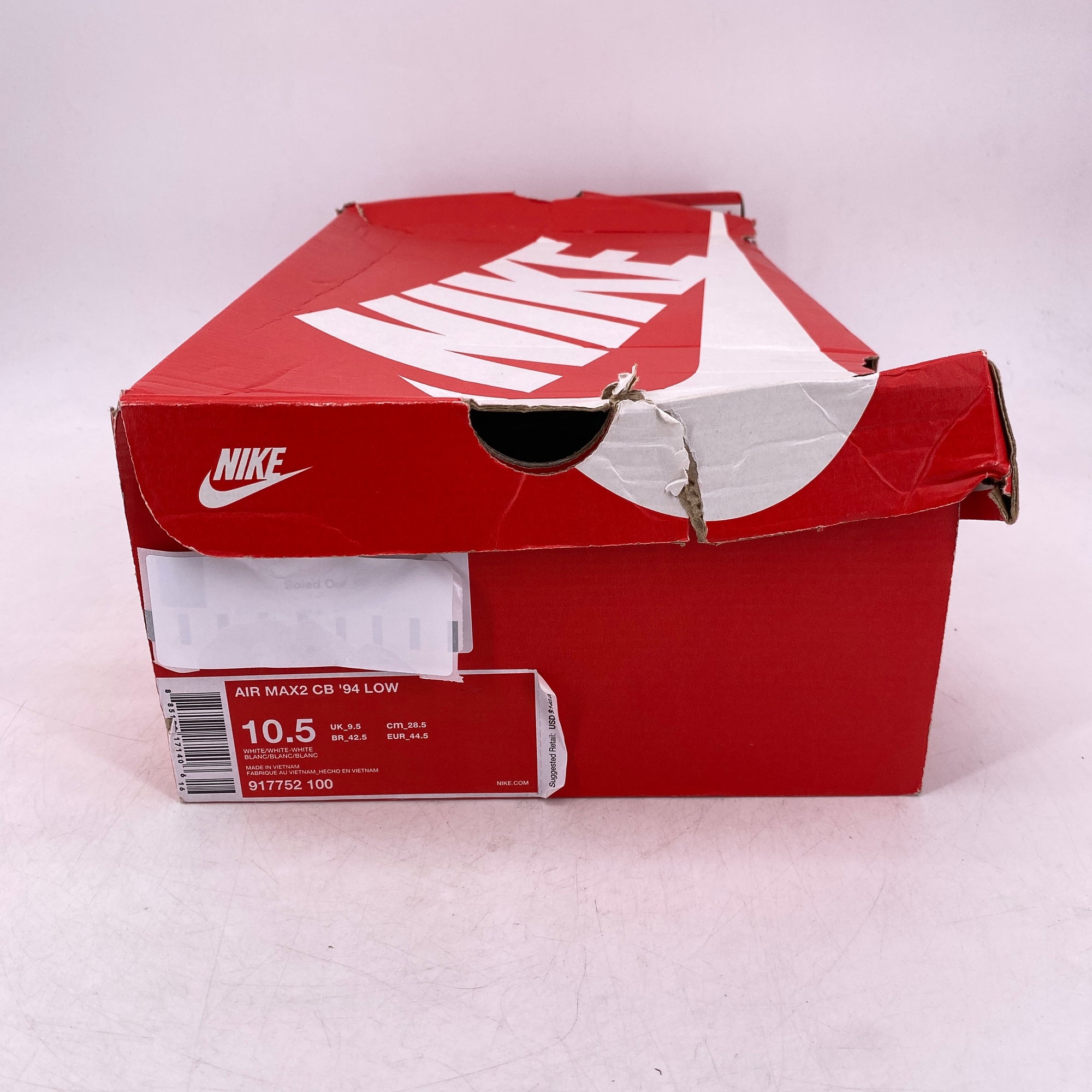 Nike Air Max2 CB &#39;94 Low &quot;Triple White&quot; 2017 New Size 10.5