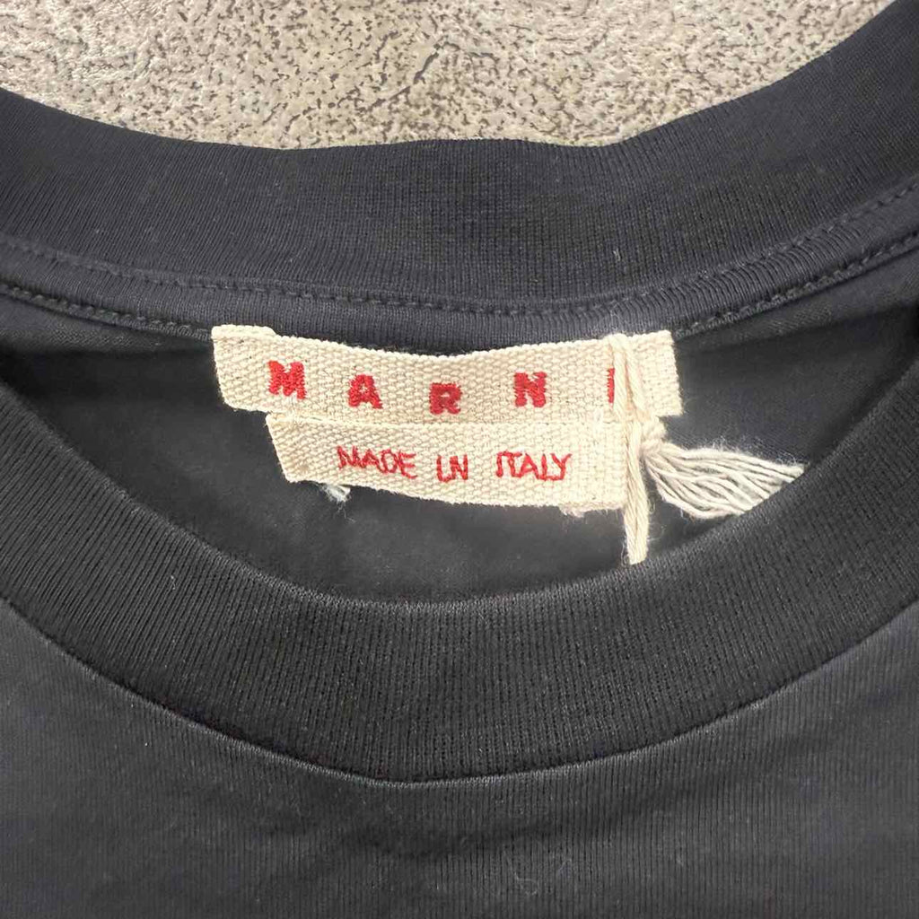 Marni T-Shirt "STITCHED" Black New Size 50