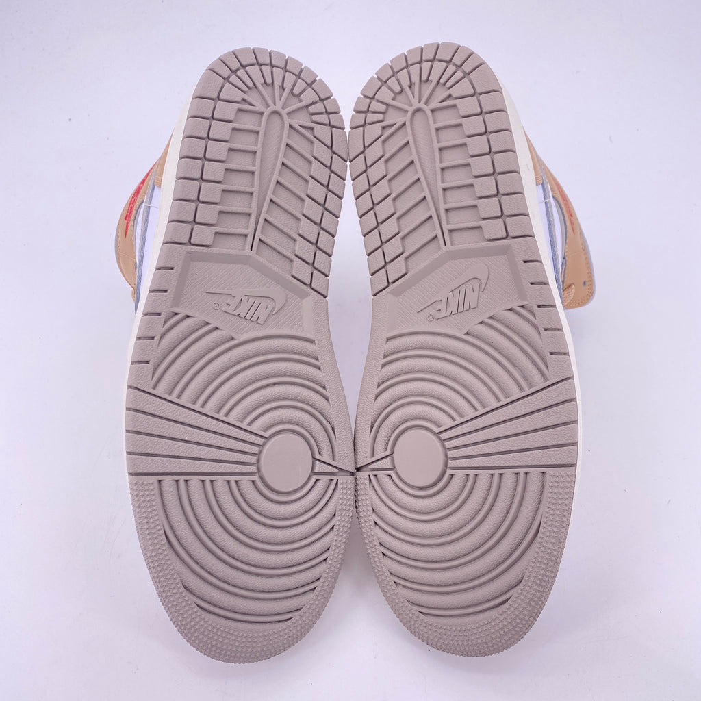 Air Jordan 1 Mid "Rattan White College Grey" 2025 New Size 8.5