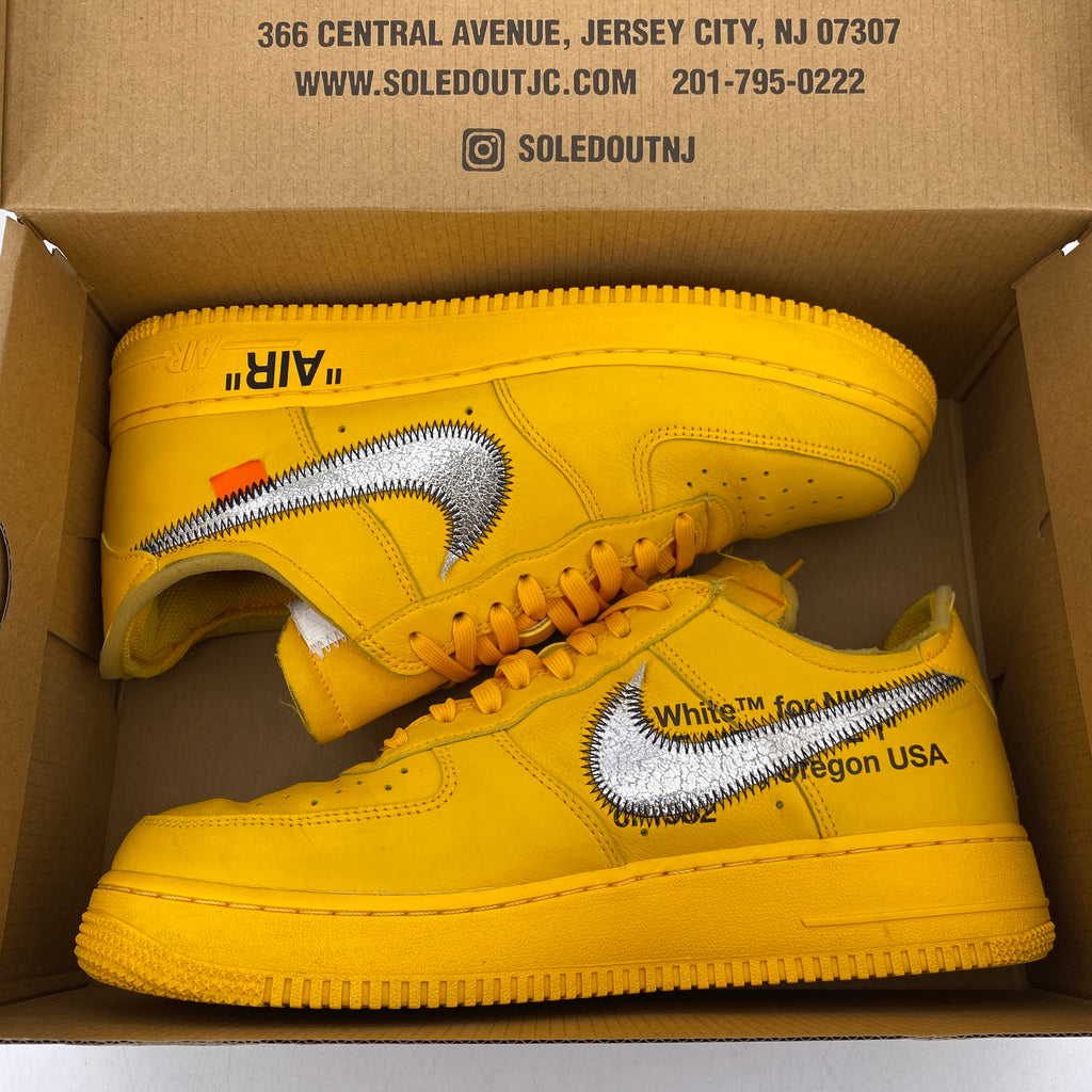 Nike Air Force 1 Low "Ow University Gold" 2021 Used Size 9
