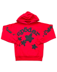 Sp5der Hoodie "BELUGA" Red New Size XL