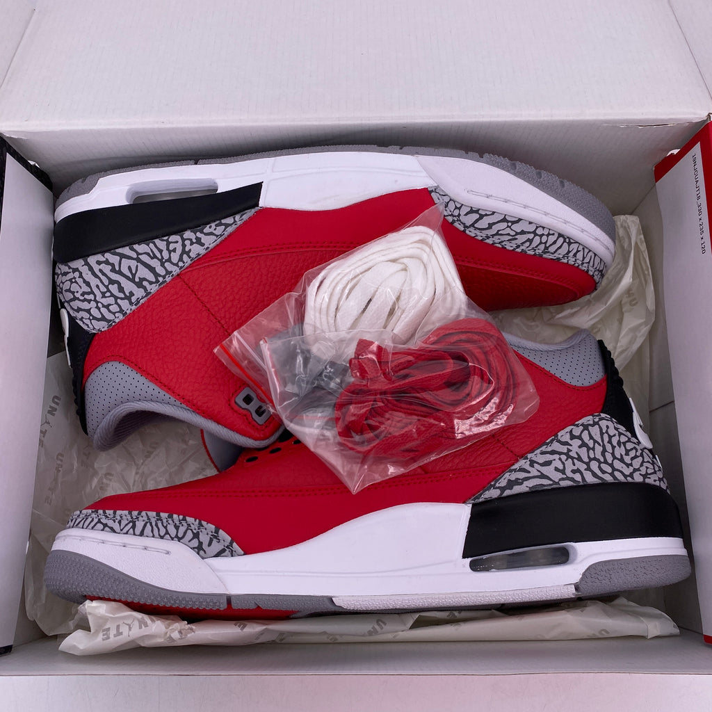 Air Jordan 3 Retro "Unite Fire Red" 2020 New Size 10
