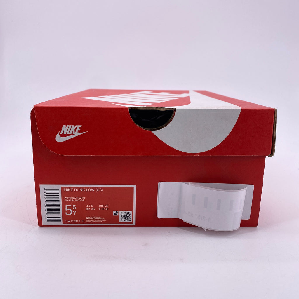 Nike (GS) Dunk Low "White Black" 2021 New Size 5.5Y