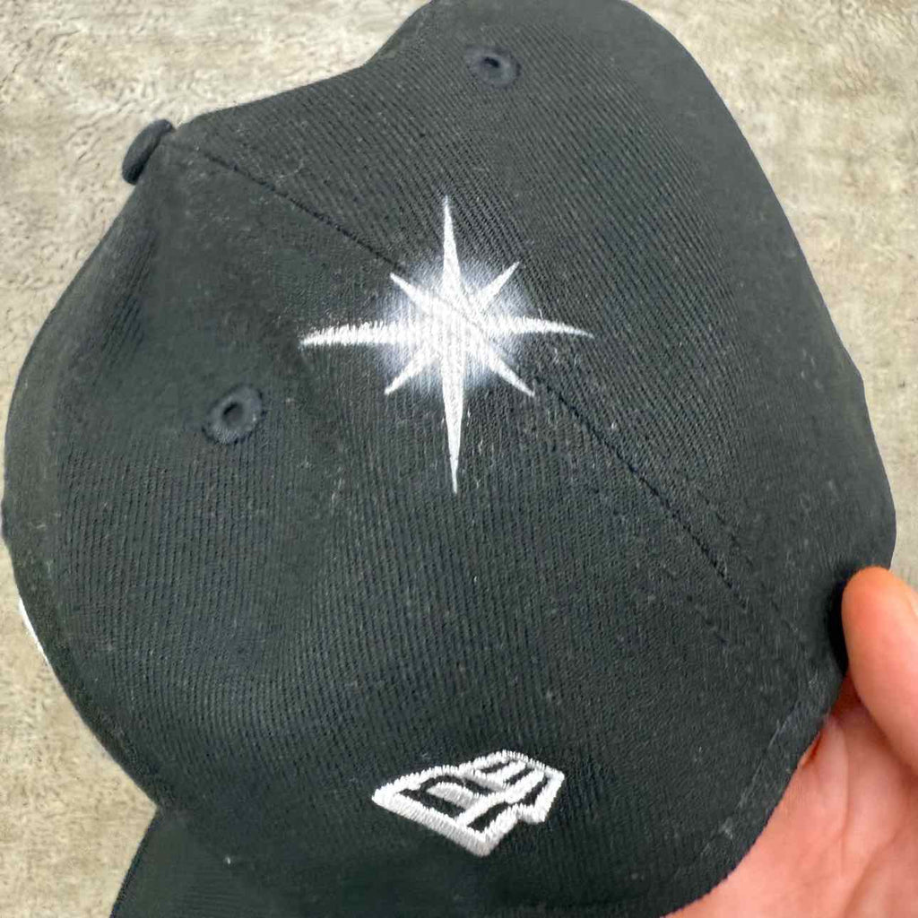 Ay El Ay En Fitted Hat "RAIDERS" New Black Size 7 5/8