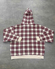 Kith Hoodie "PLAID" Red Used Size 2XL