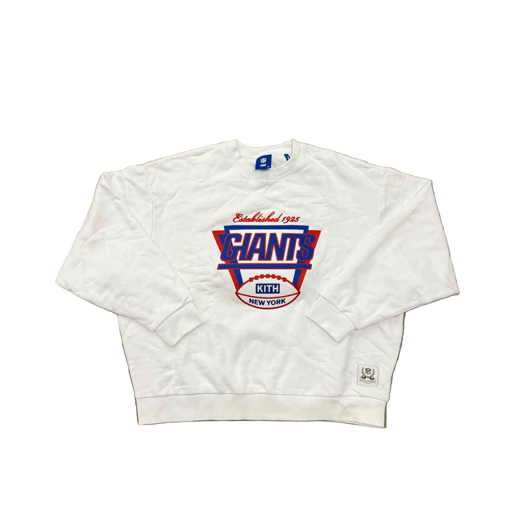 Kith Crewneck Sweater "GIANTS" White New Size XL