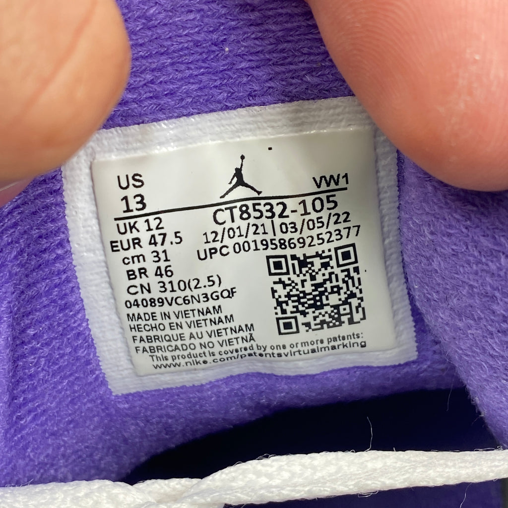 Air Jordan 3 Retro "Dark Iris" 2022 Used Size 13