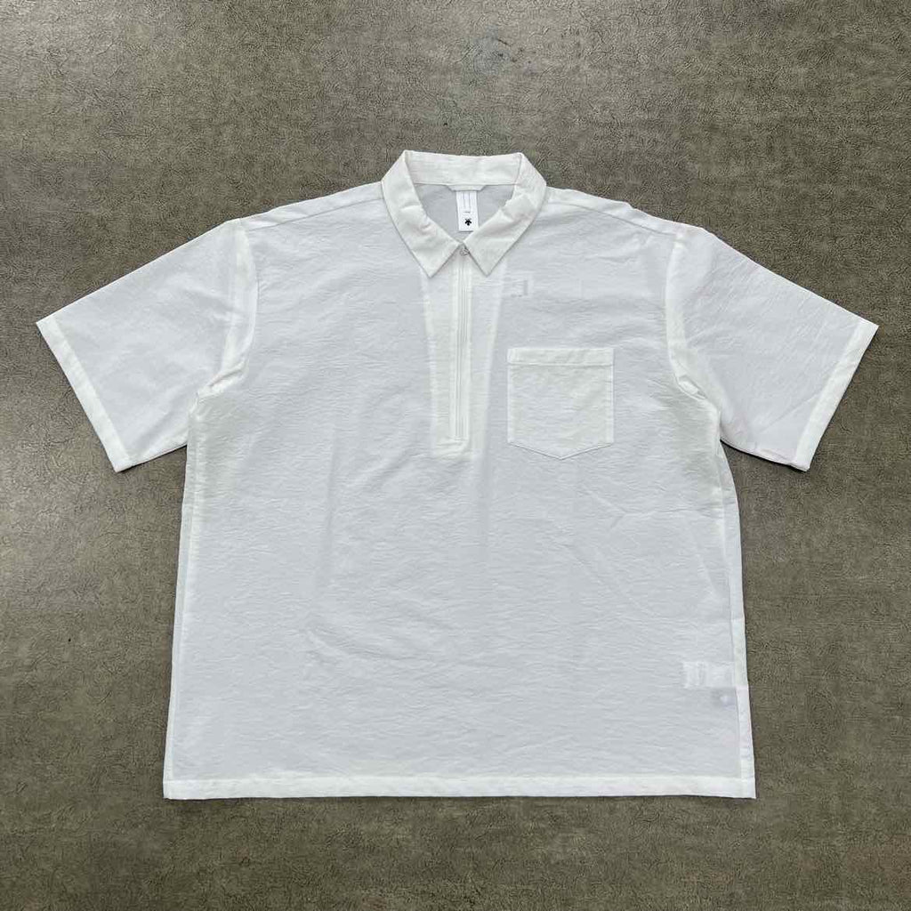 Descente Polo "ZIP" White Used Size XL