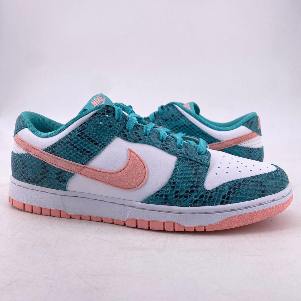 Nike Dunk Low "Snakeskin Teal Bleached" 2022 Used Size 10.5