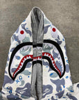 Bape Zip Up "DOUBLE SHARK" White Used Size XL