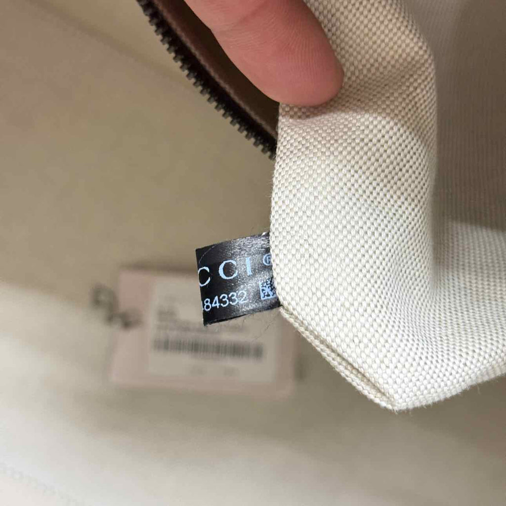 Gucci Duffle Bag "GG SUPREME SAVOY" New Brown Size L