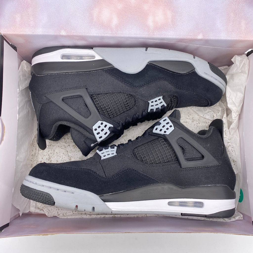 Air Jordan 4 Retro "Black Canvas" 2022 Used Size 11
