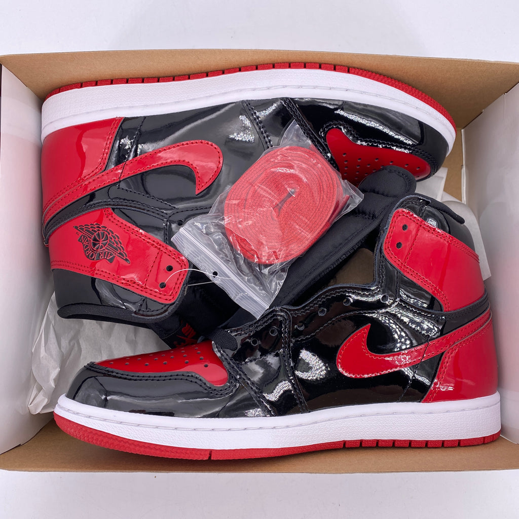 Air Jordan 1 Retro High OG "Patent Bred" 2021 New Size 8